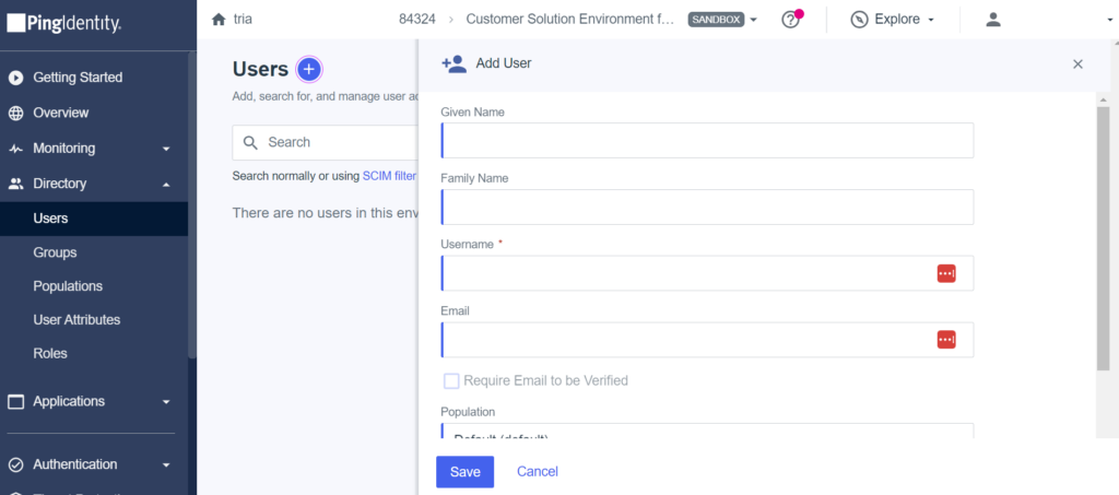 Create Ping Account - Hubway Connect