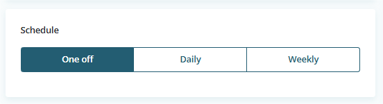 Schedule one-time or recurring data syncs for optimal efficiency