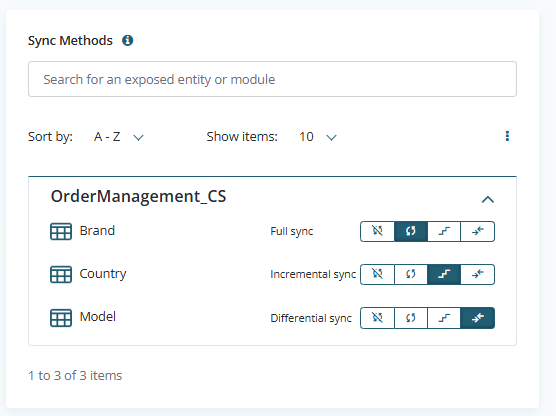 Choose extraction methods, including full, incremental